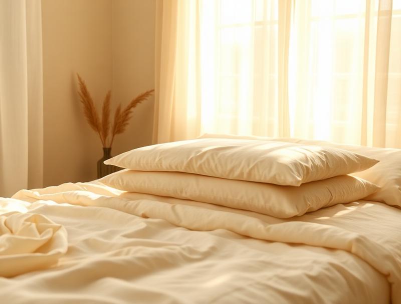 Soft linen layers in golden morning light